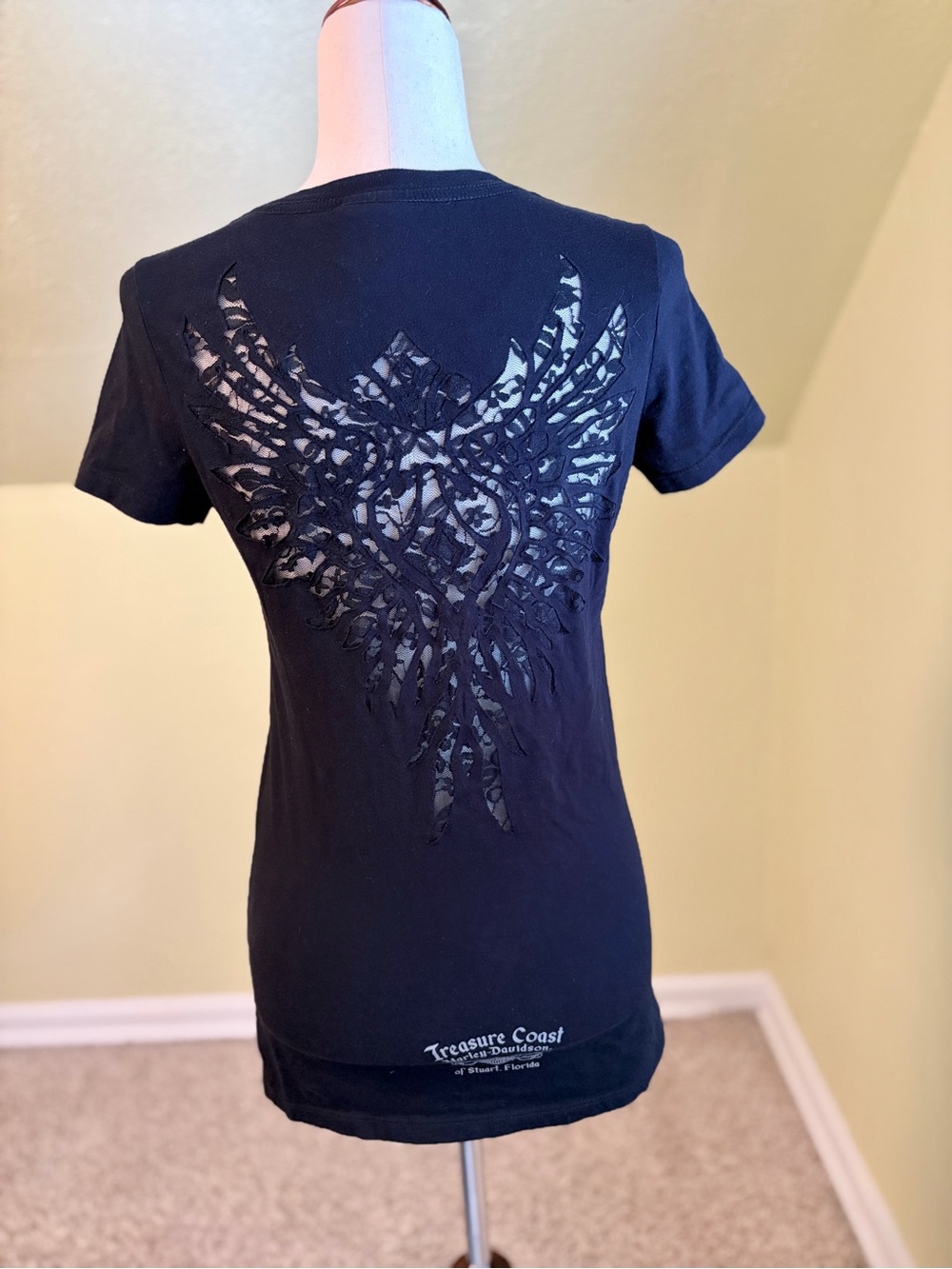 Harley-Davidson Treasure Coast Lace Wings Tee - Small
